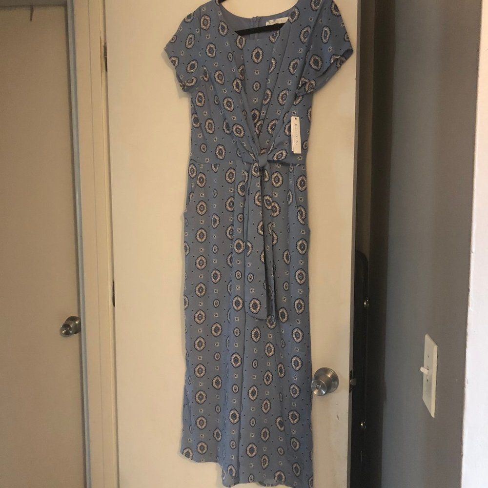 NWT Cloud & Sky Geometric wide leg Jumpsuit M.  DC